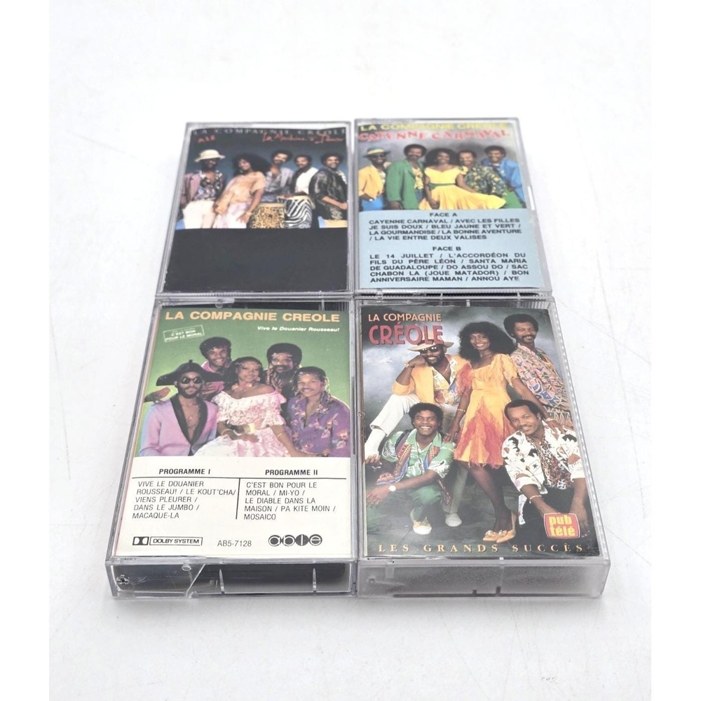 Lot de 4 cassette  La‎ compagnie Creole 4 albums - Zouk / Pop tropicale